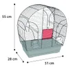 Flamingo Sittichkäfig Saga schwarz Produktbild-Vorschau 4