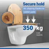 WENKO Sedile WC Bambù Scuro Coperchio WC Bicchieri WC Bagno Anteprima dell’immagine prodotto 5