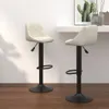 vidaXL Tabouret de bar 2 pcs. velours crème - Tabouret de Voir les images du produit 2