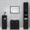 vidaXL Armadio da bagno nero 30x30x183,5 cm Materiale a Anteprima dell’immagine prodotto 11