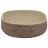 vidaXL Umywalka nablatowa piaskowa brązowa owalna 59x40x14 Podgląd zdjęcia produktu 5