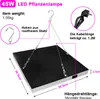 Clanmacy 2PCS LED lampa na rastliny, 45W s 225 červenými a Náhľad obrázku produktu 2