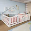 Sweiko lit plat, 140x190 cm, lit d'enfant, barre de maison, Voir les images du produit 2