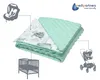 Coperta per neonati in cotone, 75x100, oceano con minky Anteprima dell’immagine prodotto 4