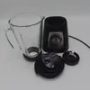 A disassembled blender with its base, glass jar, lid, and blade assembly laid out on a white background. Voir les images du produit
