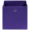 vidaXL Úložné boxy 10 ks. Netkané 28x28x28 cm Fialové Náhled obrázku produktu 2