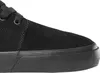 A close-up view of the toe and sole of a black sneaker. Podgląd zdjęcia produktu