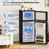 Merax 92L mini lednička s mrazákem 22 l, skleněnými dvířky Náhled obrázku produktu 12