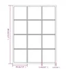 A diagram showing the dimensions of a grid with 12 squares. Podgląd zdjęcia produktu