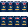 Eight boxes of Barilla Mini Penne Rigate pasta are arranged in two rows of four. Produktbild-Vorschau