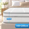 Matras 140x200 cm, hoogte 25 cm, 7-zone pocketveringmatras, Productafbeelding-voorbeeld 1