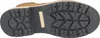 The image shows the sole of a brown boot. Voir les images du produit