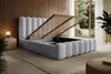 Polsterbett Doppelbett MACON 180x200cm in Stoff Euphoria Produktbild-Vorschau 3
