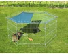 Freigehege 6-eckig mit Schutznetz 123x106x60 cm silber Produktbild-Vorschau 7