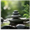 Leinwandbild Steine Natur Zen 30x30 Feeby Grün bild für die Produktbild-Vorschau 3