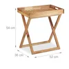 Tablette pliable Relaxdays, table d'appoint en bois de Voir les images du produit 4