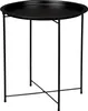 Okrúhly kovový odkladací stolík MESA, Ø 47 cm Náhľad obrázku produktu 4