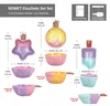 3er Set Eisschalen Komet 150ml Stern Orange Stieleis mit Produktbild-Vorschau 6