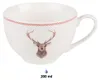 Clayre & Eef Tasse mit Untertasse 200 ml Beige Porzellan Produktbild-Vorschau 2