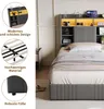 Łóżko pojedyncze UnboxG 90x200 cm, kolor szary, z 2 Podgląd zdjęcia produktu 7