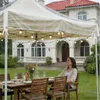 2,5x2,5m Pavillon Ersatzdach Transparent PVC Wasserdicht Produktbild-Vorschau 8