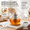 Teekanne aus Glas mit Edelstahl-Sieb Unterteller Dobin – Produktbild-Vorschau 4