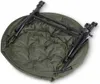 A folded fishing chair on a white background. Produktbild-Vorschau