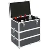 vidaXL Kosmetyczka 37x24x40 cm czarne aluminium Podgląd zdjęcia produktu 9