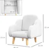 ZONEKIZ Fauteuil pour enfant design scandinave nuage grand Voir les images du produit 5