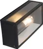 Industrialna lampa ścienna zewnętrzna czarna IP44 ze szkłem Podgląd zdjęcia produktu 8