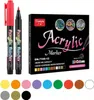 A product shot of acrylic markers and their color swatches, presented with their packaging. Náhľad obrázku produktu