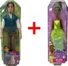2er-Set Disney Prinzessin Puppe HLV98 Flynn Rider Rapunzel Produktbild-Vorschau 1