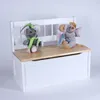 Kindersitztruhe Truhenbank weiß Spielzeugtruhe Sitzbank Produktbild-Vorschau 2