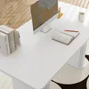 Esstisch Weiß 160x80x75cm mit abgerundeten Ecken, Moderner Produktbild-Vorschau 8