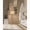 Stehlampe wohnzimmer Leselampe Stehleuchte Stativ aus Holz, Produktbild-Vorschau 7