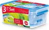 Emsa Clip & Close 3Er Set Frischhaltedosen, 0,55 / 1,0 / Produktbild-Vorschau 2