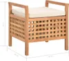 vidaXL Banc avec espace de rangement 49×48×49 cm Noyer Voir les images du produit 8