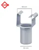 INEFA Ablaufstutzen kastenförmig, PVC-U NW68/DN50 Grau Produktbild-Vorschau 2