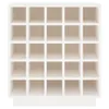 vidaXL Weinregal Weiß 55,5x34x61 cm Massivholz Kiefer Produktbild-Vorschau 5