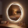 Specchio da bagno COSTWAY, armadio da bagno rotondo con Anteprima dell’immagine prodotto 9