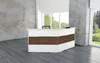 Kerkmann Design-Theke Grundtheke Atlantis  Weiss-Nussbaum Produktbild-Vorschau 2