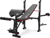 A black and gray weight bench with red accents is shown against a white background. Náhled obrázku produktu