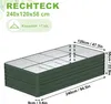 UISEBRT Bac à plantes surélevé en métal 240x120x58cm - Voir les images du produit 2