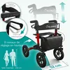 ELONEO Déambulateur pliable avec siège, déambulateur Voir les images du produit 7