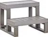 BELIANI Whirlpool Outdoor Treppe Grau Kunststoff mit 2 Produktbild-Vorschau 1