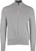 Tommy Hilfiger Strickjacke grau Baumwolle meliert Produktbild-Vorschau 3