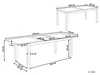 BELIANI Gartentisch Weiß Aluminium Rechteckig 180x90 cm Produktbild-Vorschau 8