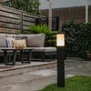 Moderne Außen Pollerleuchte Dunkelgrau mit Opal 80 cm IP44 Produktbild-Vorschau 8