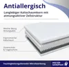 A diagram showing the layers of a mattress with labels. Produktbild-Vorschau