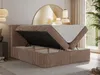 MKS MEBLE Boxspringbett 180x200 Braun Cord, Boxspringbett Produktbild-Vorschau 3